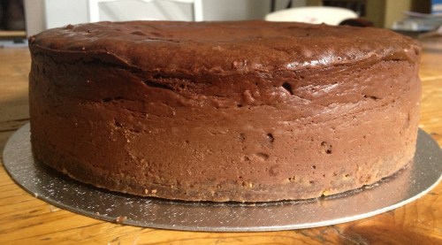 Chocolate, lemon & ginger baked cheesecake