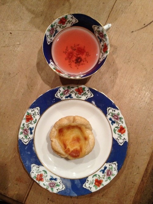 Custard tart matched with Kandula's Pink Ceylon