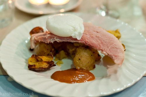 Ham, egg & chips