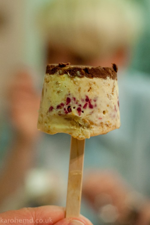 The finished article - pb&j popsicle