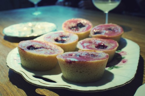 @daisyduked photo - Bramble friands with blackberry and gin glaze