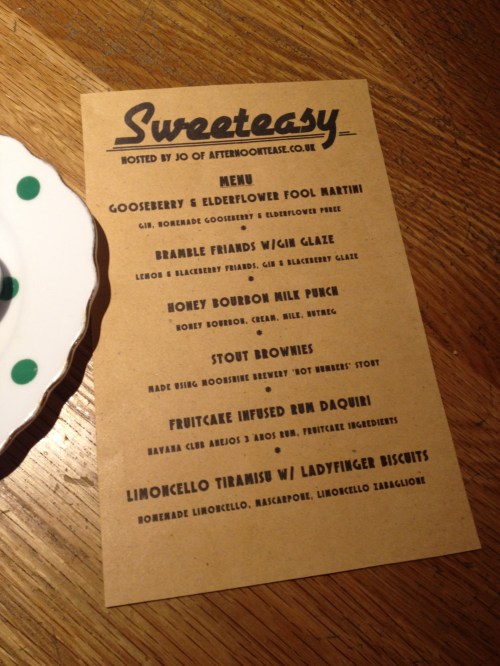 Sweeteasy #3 menu