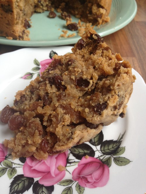 Rum soaked boiled fruitcake