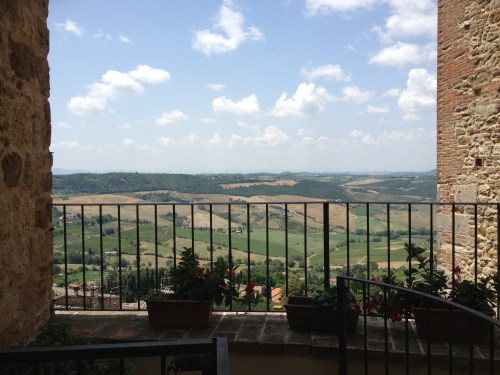 The view from Osteria del Borgo