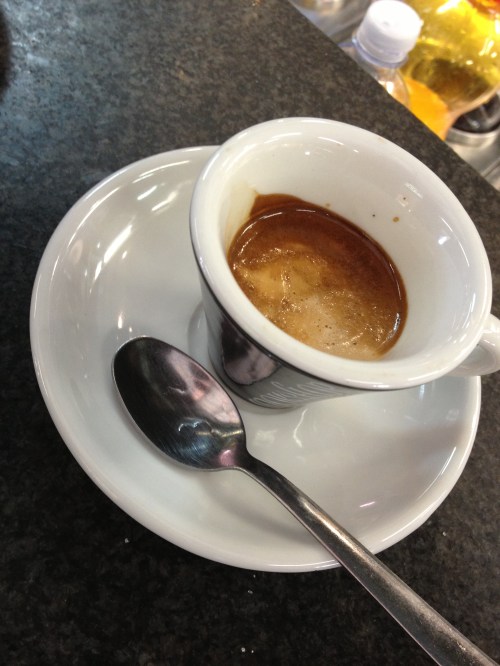Espresso at Sant'Ambrogio market