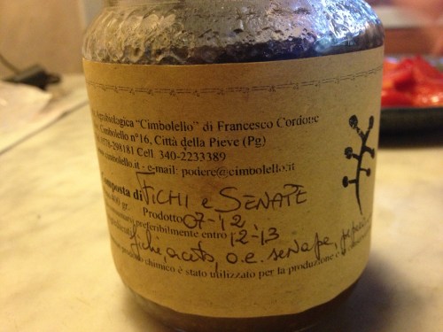 Homemade fig mustard from our agriturismo