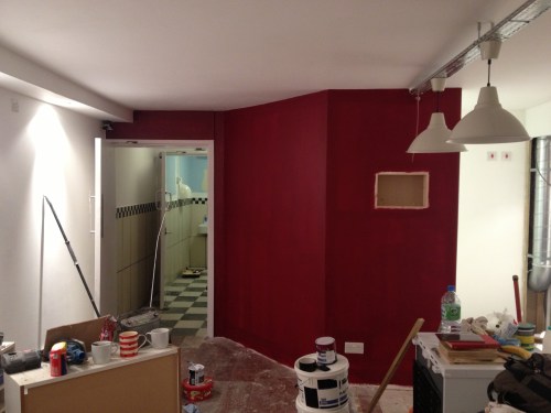 Feature wall 2nd coat