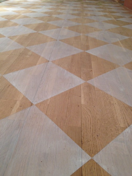 Flooring painted